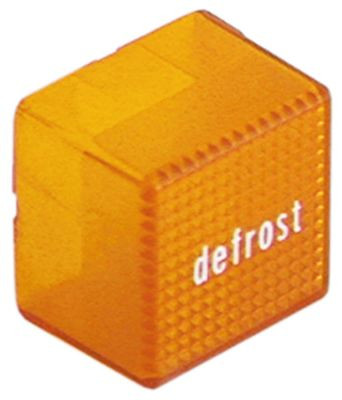 Колпачок для сигнальной лампы оранжев. defrost 23x23