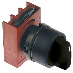 Выключатель-селектор чёрн. фиксирующ. монтажные размеры ø22 мм