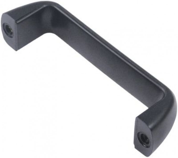 Ручка резьба M6 чёрн. матов. В 38мм Д 150мм Ш 30мм шаг крепления 135мм