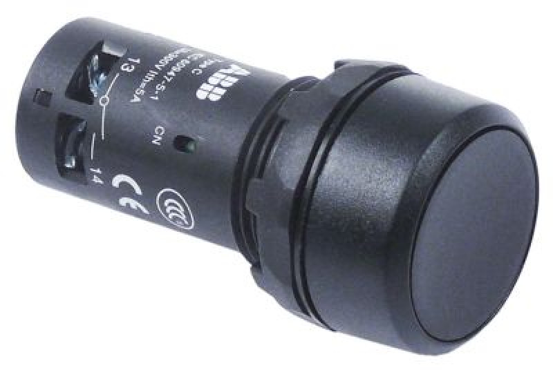 Выключатель кнопочный 300В чёрн. 2NO присоединение винтовое соединение 5А