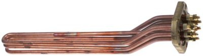 Элемент нагревательный  2800Вт 230В Д 350мм фланец с 3мя отверстиями