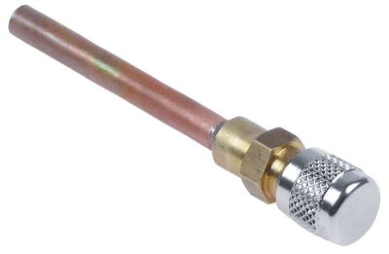 Клапан Шрадера присоединение паечн. соединение ø 6мм комплект длина трубы 100мм