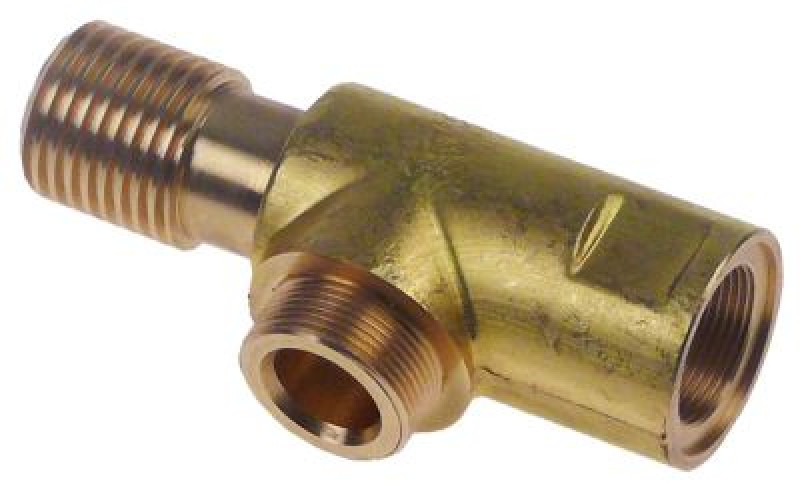 Корпус крана Д 49мм Р1: M18x1 Р2: M20x1 латунь Р3: TR20 слева