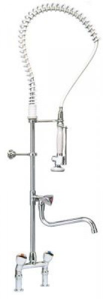 Распылитель посудный с двухчастным краном-смесителем