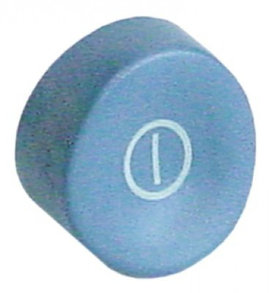 Выключатель нажимной кнопочный серо-голуб. ВЛK-ВЫКЛ