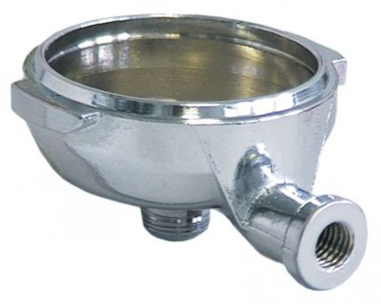 Портафильтр хромированная латунь внутр.ø 62мм выпускное отверстие 3/8" рукоятка M12x1,75