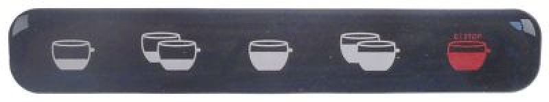 Клавиатура плёночная Д 118мм Ш 195мм чёрн./бел./красн. для склеивания кнопки 5