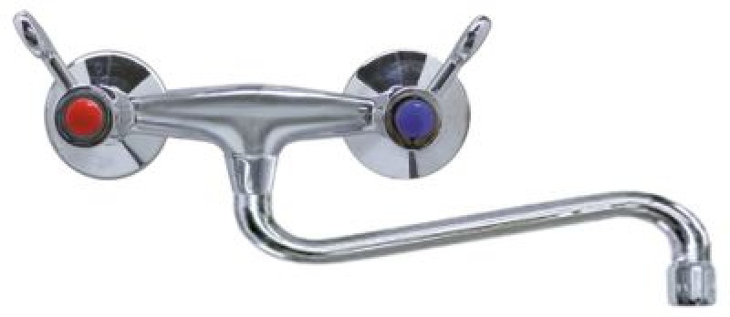 Кран-смеситель настенный GEV GASTROTOP PREMIUM арматура стенка верхняя керамическая часть