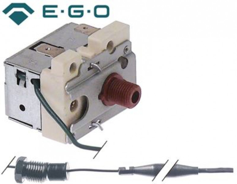 Термостат защитный темп. выкл. 230°C 1-полярн. 1NC 16А ø датчик 6мм Д датчик 77мм