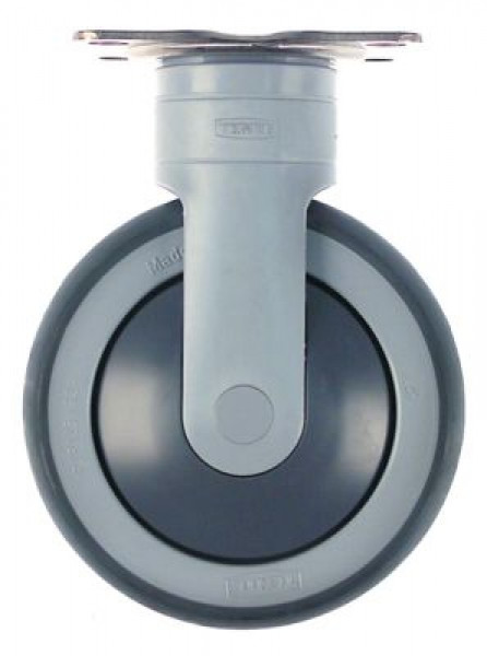 Ролик неподвижный пластинчатое крепление 95x70 мм расст-ние меж. отвер-ми 75x50мм В 166мм