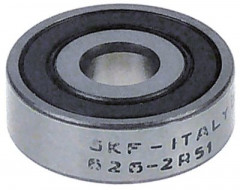 Подшипник шариковый с глубоким жёлобом тип 626-2RS ø вала 6мм внеш. ø 19мм Ш 6мм