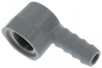 Соединитель шланговый пластмасса углов. резьба 3/8" ø шланга 12мм кол-во в уп-вке 1штук