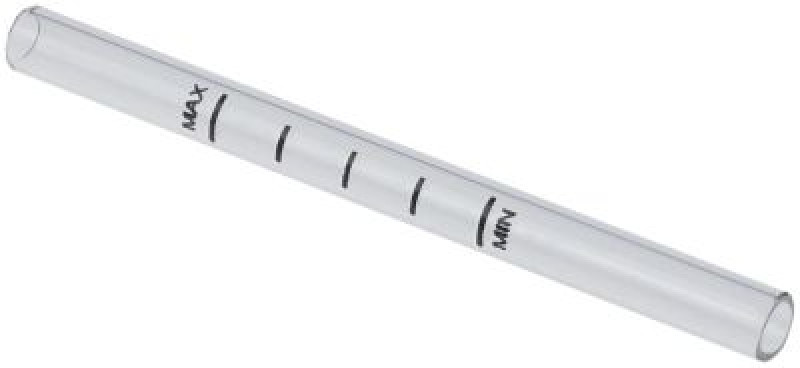 Трубка с указателем уровня ø 11мм внутр.ø 77мм чёрн. В 134мм маркировка Min/Max