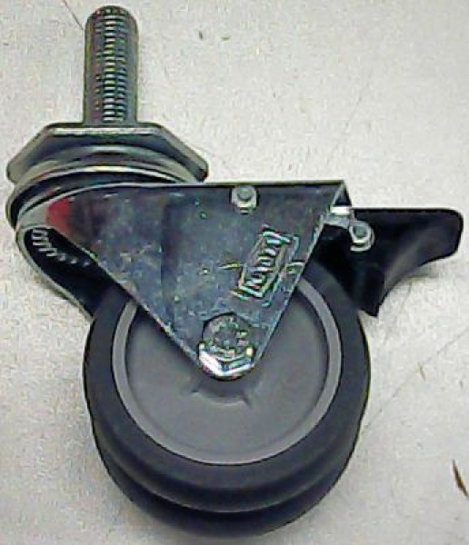 Ролик направляющий с тормозом ø 75мм M16x50