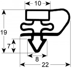 Уплотнитель изоляционный профиль 9150 Ш 395мм Д 495мм посадочный размер