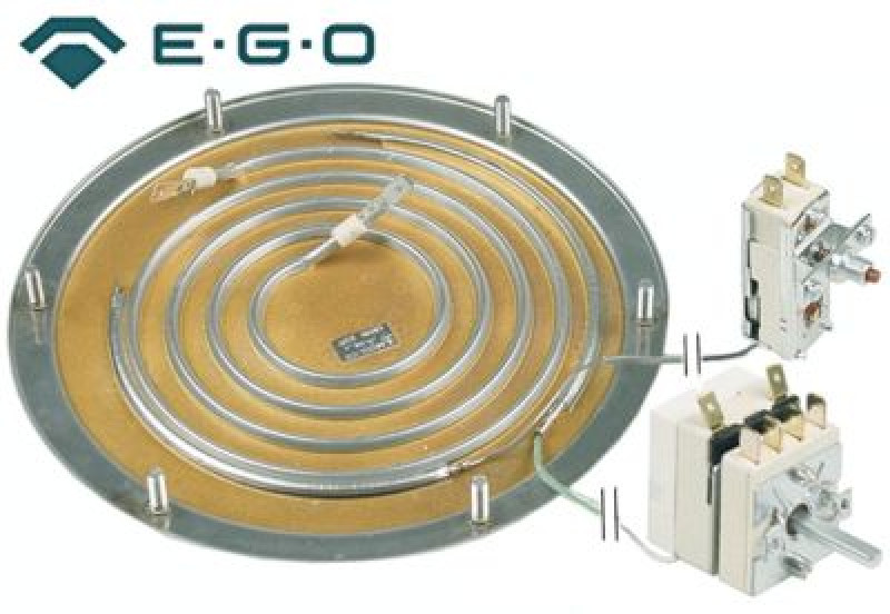 Дно нагревательное 1800Вт 230В M5 контур отопления 1 ø 196мм шаг крепления 180мм