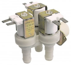 Клапан электромагнитный тройн. углов. пластмасса вход 3/4 24 В перем. тока выход 14 мм DN10