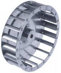 Крыльчатка вентилятора В1 42мм В2 19мм Д1 ø 145мм Д2 ø 8мм Д3 ø 6x8мм лопатки 20