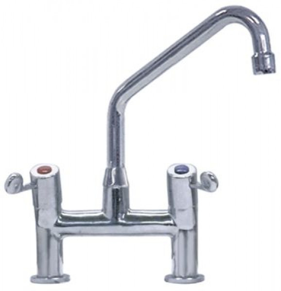 Кран-смеситель двухчастный GEV GASTROTOP PREMIUM арматура два отверстия верхняя керамическая часть