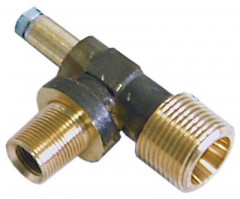 Держатель жиклёра Д 61мм M10x1 вход для газа 1/2&quot; выход для газа M14x1