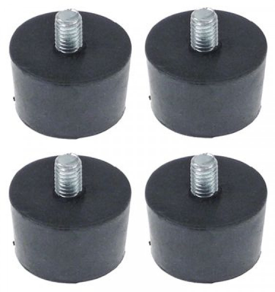 Набор ножек для приборов резьба M5 резина ø 22мм В 12мм ø отверстия 5/10мм Д резьбы 10мм