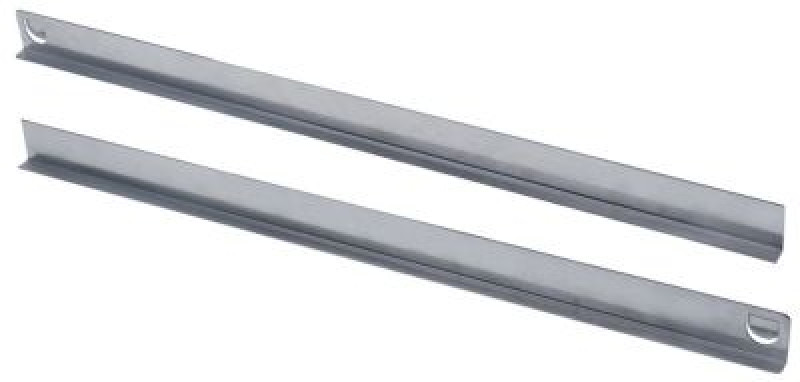 Две рельсы направляющих Д 455мм Ш 11мм В 27мм L-образн.