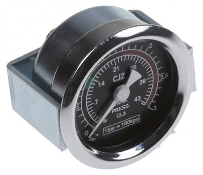 Манометр присоединение сзади резьба 1/8" ø 41мм со шкалой PSI маркировка 0,8-1