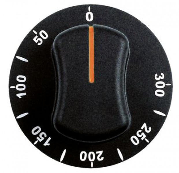 Рукоятка регулировочная термостат темп. макс. 300°C ø 70мм ø ось 6x4,6мм срез сверху