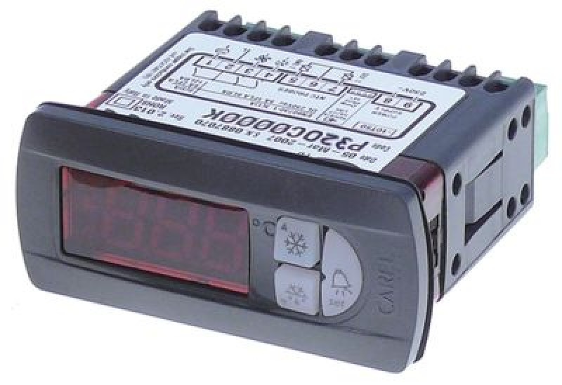 Регулятор электронный мм 71x29мм комн.темп.вход 1 датчик DEF  1 реле DEF 1 реле вентилятора 1  -  -