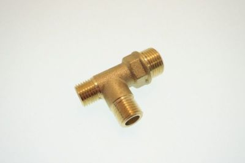 T-FITTING 3/8 NPT CO-1/4 M.CI