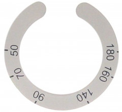 Маркировка регулировочной ручки термостат темп. макс. 180°C 50-180°C