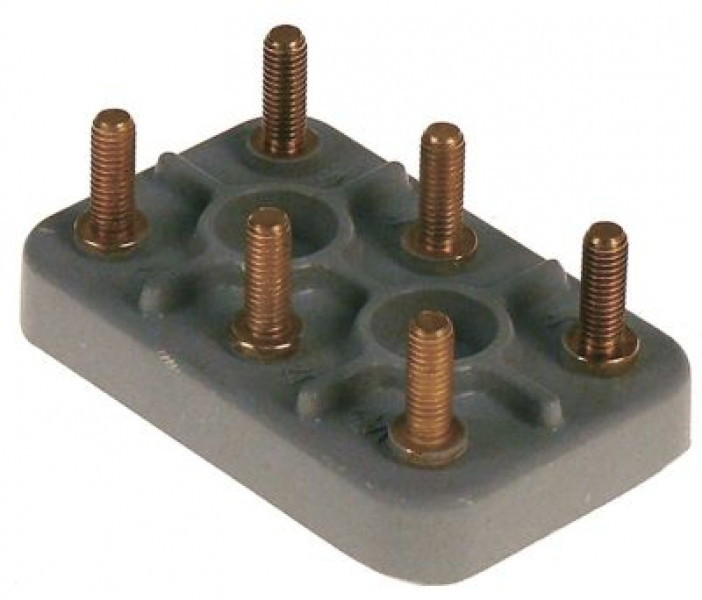 Колодка клеммная резьба M6 Д 83мм Ш 53мм 3-полярн.