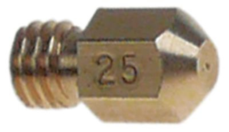 Жиклёр для конфорочной горелки жидкий газ код 25 ø отверстия 25мм резьба 7/32" (28G)