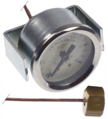 Манометр присоединение сзади резьба 1/8" ø 41мм с капиллярной трубкой вода маркировка 9, 12