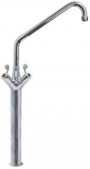 Кран-смеситель моноблочный GEV GASTROTOP PREMIUM арматура одно отверстие верхняя керамическая часть