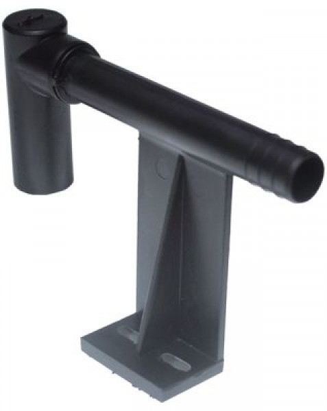 Соединитель шланговый пластмасса Д 100мм ø шланга 12мм L-образн.