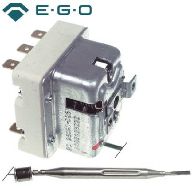 Термостат защитный темп. выкл. 230°C 3-полярн. 20А ø датчик 6мм Д датчик 89мм