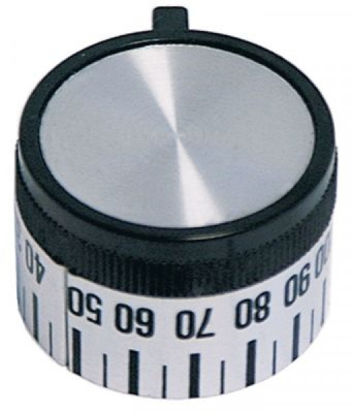 Рукоятка регулировочная термостат темп. макс. 110°C ø 42мм ø ось 6x4,6мм срез сверху