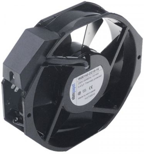 Вентилятор осевой  230 В перем. тока 13/14Вт Д 172мм Ш 150мм В 38мм присоединение F2,8 металл