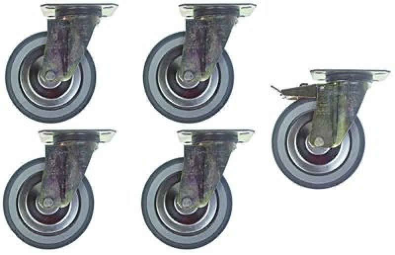 Набор роликов направляющих пластинчатое крепление  ø 125мм ширина колеса 32мм