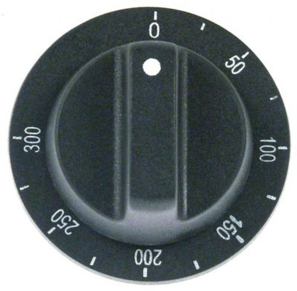 Рукоятка регулировочная термостат темп. макс. 300°C ø 76мм ø ось 6x4,6мм срез сверху