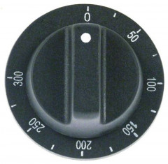 Рукоятка регулировочная термостат темп. макс. 300°C ø 76мм ø ось 6x4,6мм срез сверху