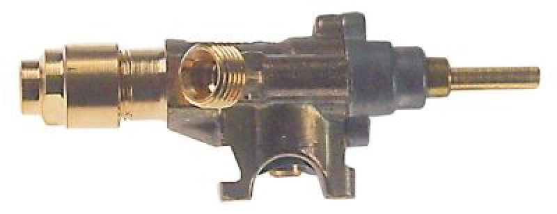 Кран газовый тип 10 МЖ 74мм вход для газа фланец трубы ø14 мм