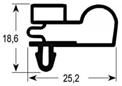 Уплотнитель изоляционный профиль 9010 Ш 565мм Д 685мм посадочный размер
