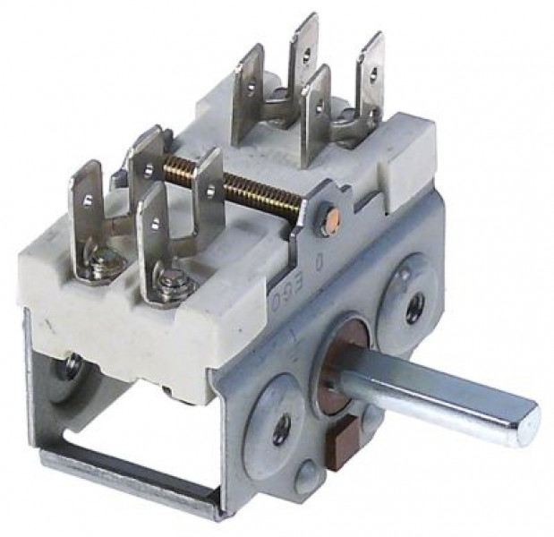 Выключатель кулачковый последовательность включения 0-1-0-2 ø ось 6x4,6мм