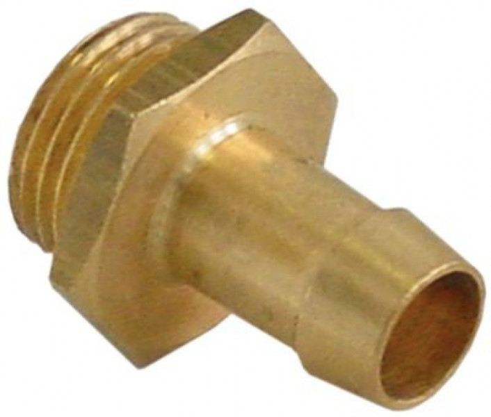 Соединитель шланговый латунь прямой резьба 1/2" ø шланга 14мм кол-во в уп-вке 1штук