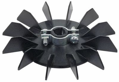 Крыльчатка вентилятора ø 110мм гнездо для оси ø 10мм лопатки 12