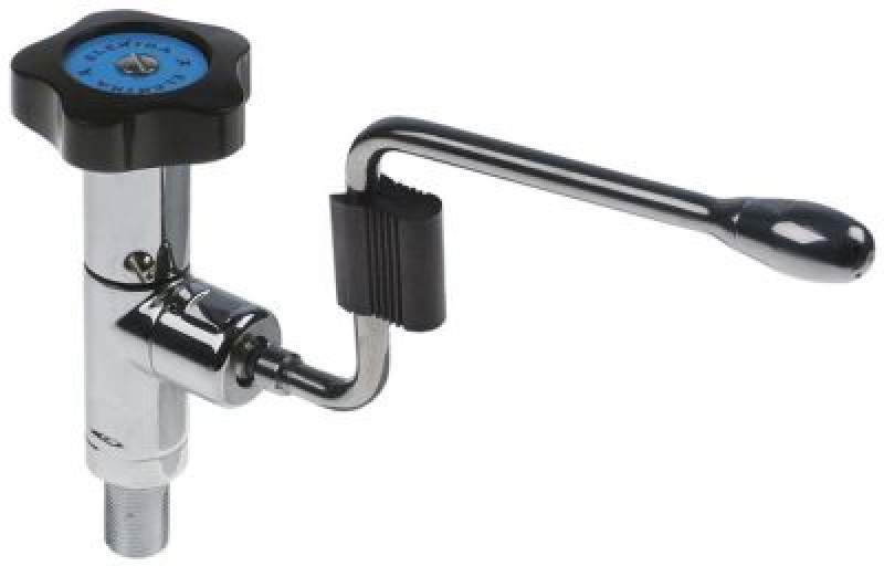 Кран для пара хромированн. голуб./чёрн. комплект