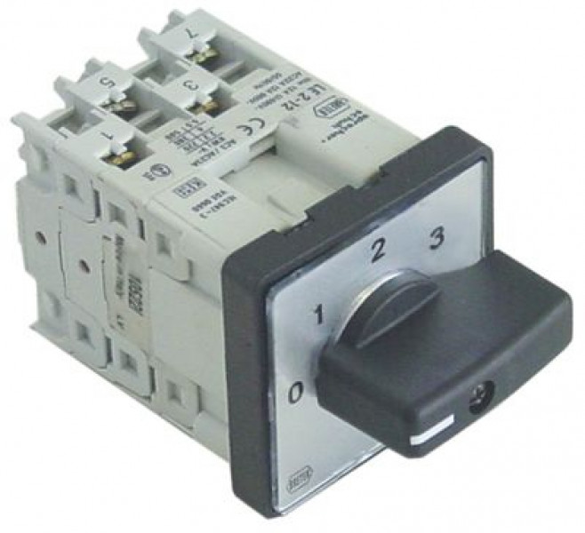 Выключатель поворотный 12А присоединение винтовой зажим 5 положений включения