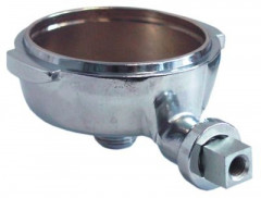 Портафильтр хромированная латунь  внутр.ø 62мм выпускное отверстие 3/8&quot; рукоятка M8x1,25